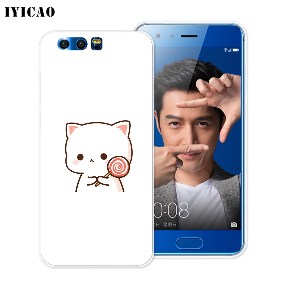 IYICAO Кролик Луна кошка мультяшный Мягкий силиконовый чехол для Huawei Y9 Y7 Y6 Prime 2018 Honor