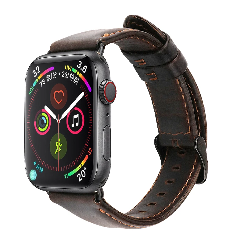 Аксессуары для часов из натуральной кожи для Apple Watch Band 44 мм 40 мм Apple Watch Band 42 мм 38 мм серия 4 3 2 1 ремешок для часов correa