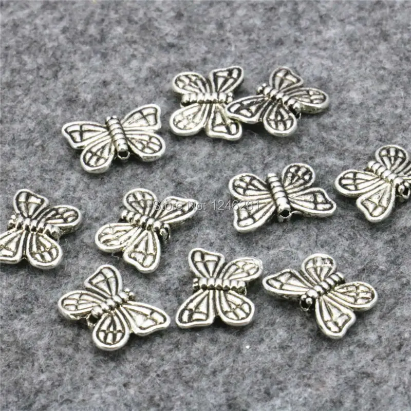 

10PCS HOT Crafts Butterfly Lucky DIY Loose Finding Accessories Pendant Copper Jewelry Making Design Women Girls Gifts 10x15mm