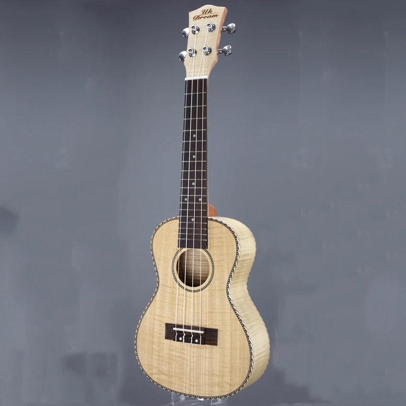 Маленькие гитары 23 дюйма 4 струны укулеле полный пламя клен Классическая гитара