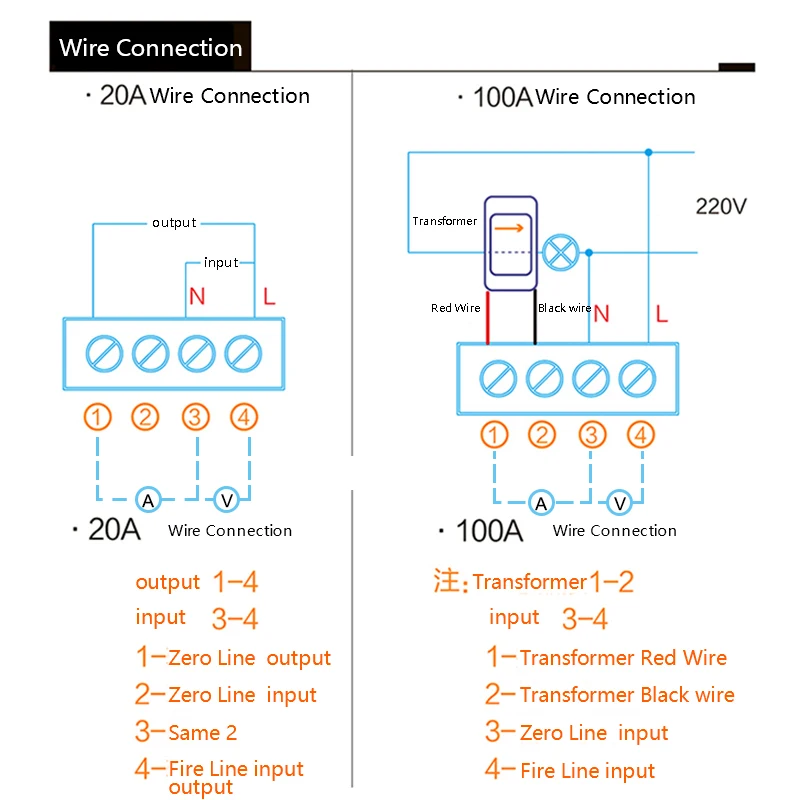 Цифровой вольтметр Амперметр AC 110V 220V 20A/100A измеритель напряжения переменного тока ватт кВтч монитор коэффициент мощности частота счетчик энергии