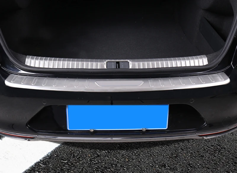 For Volkswagen Passat B8 4-door Sedan 2017-2018 Stainless Inner Outer Rear Guard Bumper Protector Trim Cover 2pcs | Автомобили и