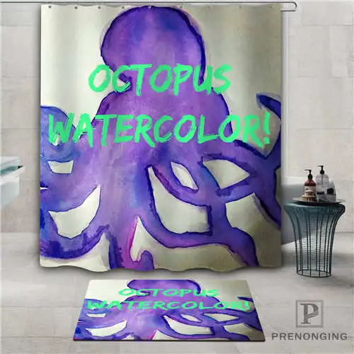 Пользовательский Осьминог (1) водонепроницаемый занавеска для душа коврик дома