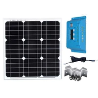 solar panel kit 18v 40w solar charge controller 12v24v 10a z bracket dc cable caravan camping caravanas autocaravanas lm