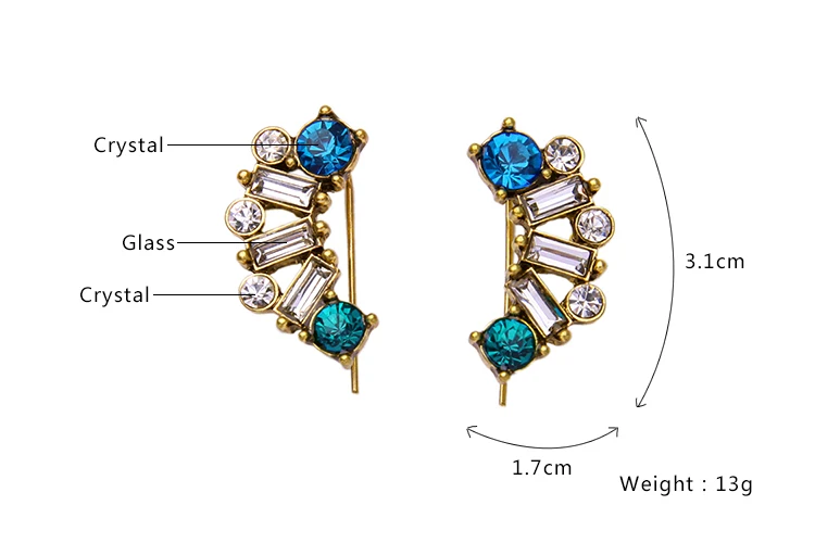 Бренд KISS ME серьги гвоздики новый дизайн уникальный геометрический Кристалл