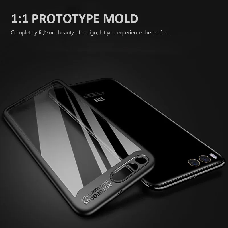 Чехол для Xiaomi Mi 6 MOFI мягкая силиконовая рамка из ТПУ + жесткий прозрачный чехол Mi6