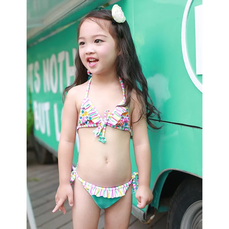 2018 новый маленький детский купальный костюм милый индивидуальный синий