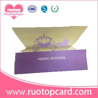 Китайский поставщик подарки и ремесла лазерная резка бумаги приглашения на день