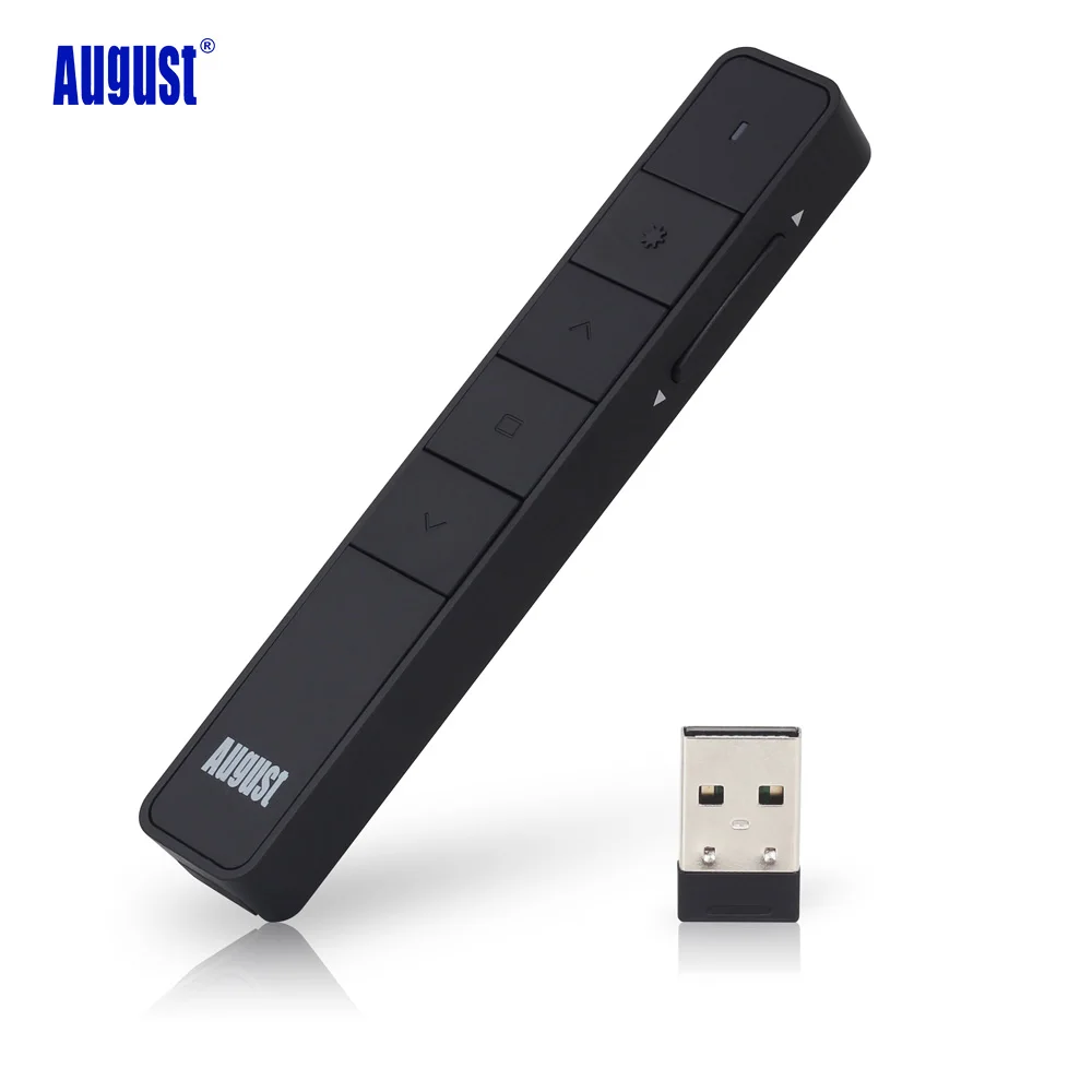 August LP210 Аэромышь и беспроводная указка с клавишами управления для презентаций в