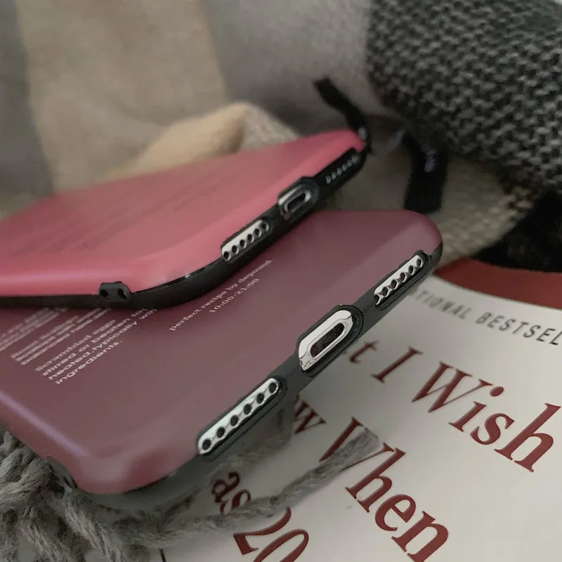 POBLU брендовые Ретро чехлы для iphone XR XS Max Модные Простые IMD TPU мягкие задней панели