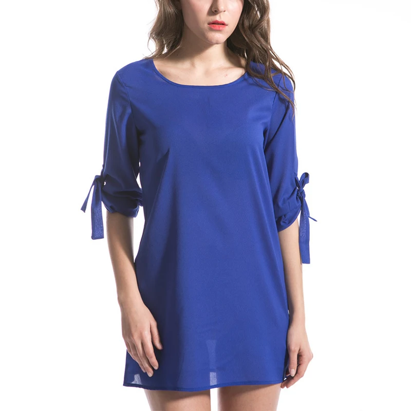 Women Chiffon Blouse Fashion Summer Long Bow Sleeve Shirts Casual Loose Tops Female Elegent Oversize Blouses Plus Size S-6XL | Женская