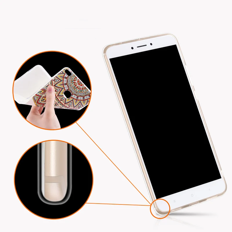 Gview супер 3D рельефный рисунок мягкий ТПУ чехол для Xiaomi Redmi Note 4x телефон сумка