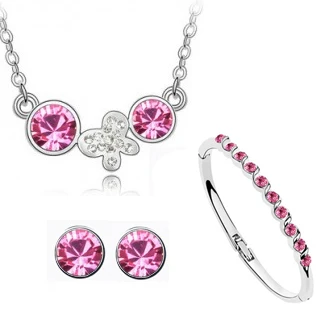 Женский ювелирный комплект из колье серёг и браслета|jewelry sets for women|costume jewelry setfashion