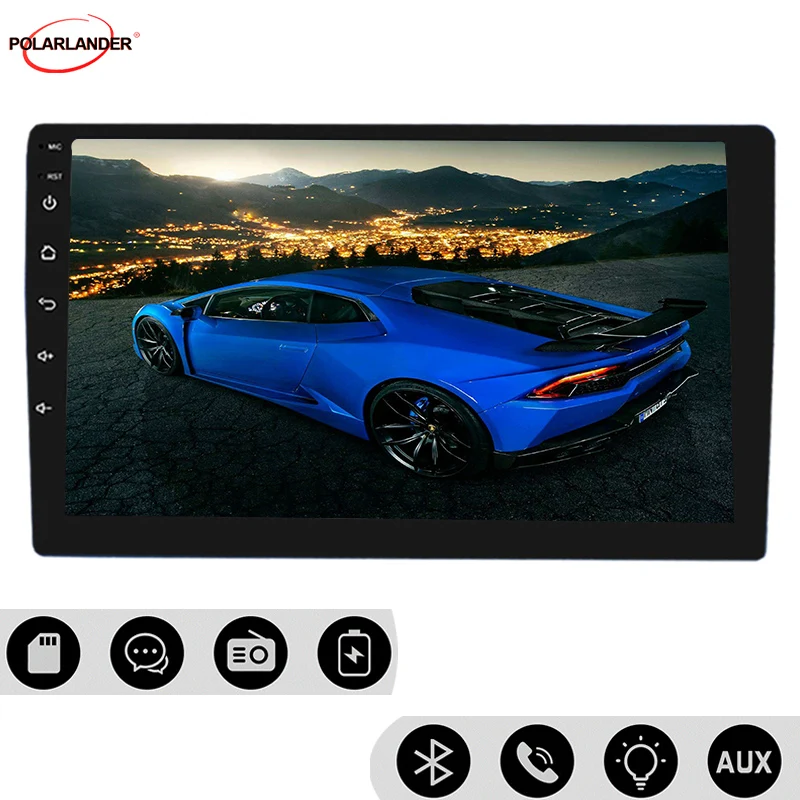 GPS навигация 10 1 дюймов Android 2 din 8 1G 16G Универсальное автомобильное радио WIFI Bluetooth MP5