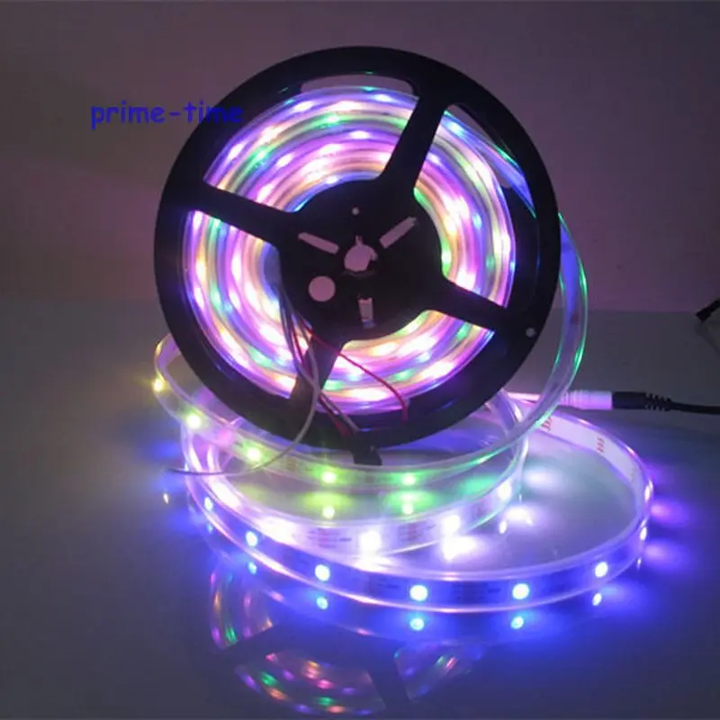 5 м WS2812B WS2811 встроенный 30 пикселей/М 5050 SMD светодиодный одов/м 150 светодиодов RGB