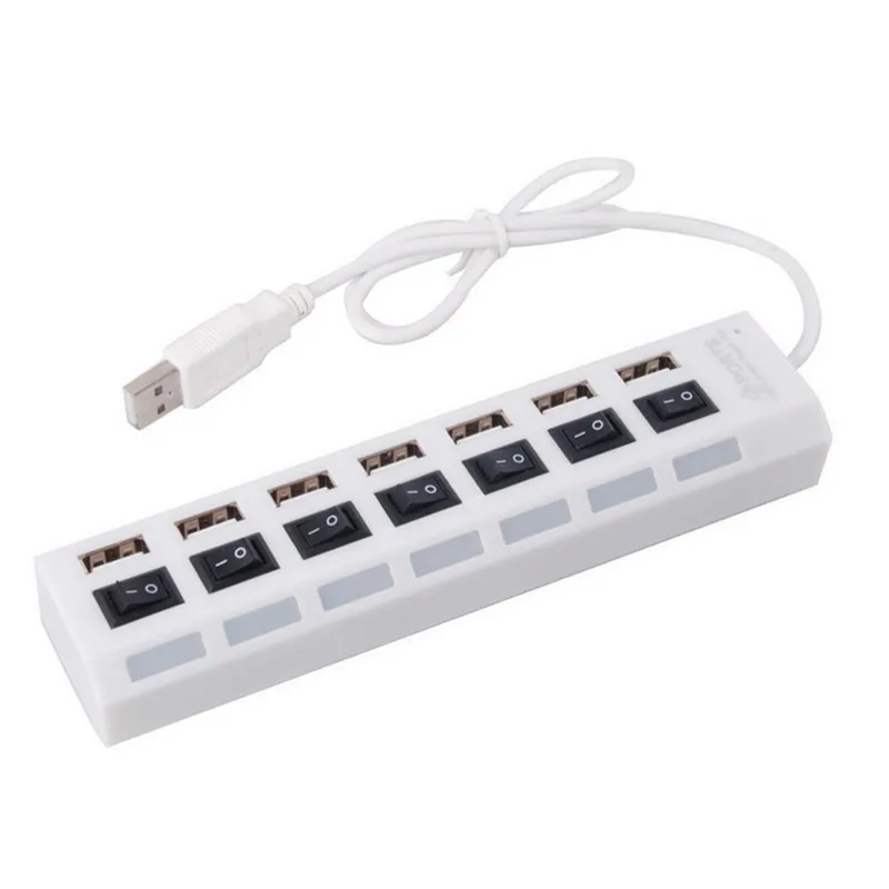 Высокоскоростной мини концентратор BinFul USB 2 0 7 портов переключатель для