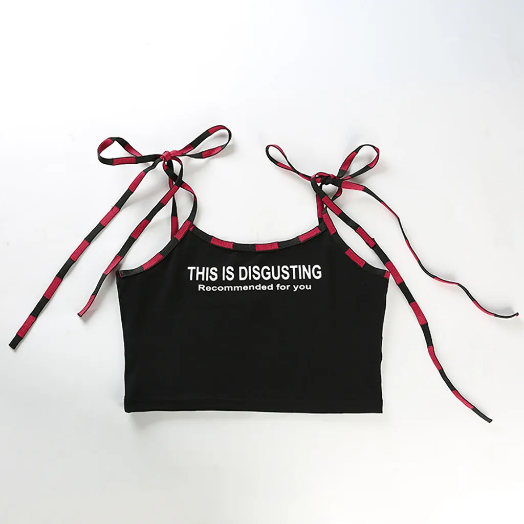 Сексуальные женские майки с буквенным принтом перекрытия слитный купальник