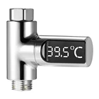 Цифровой термометр с поворотом на 360 , домашний термометр для детского душа, светодиодный цифровой термометр для душа, датчик температуры воды