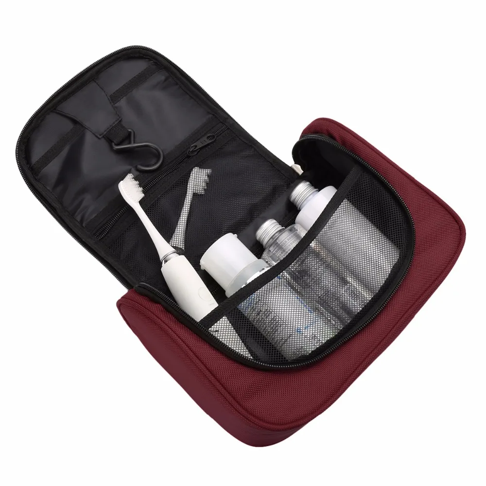 Waterproof Hanging Toiletry Bag - Travel Cosmetic Makeup for Women Shaving Kit Organizer Men |