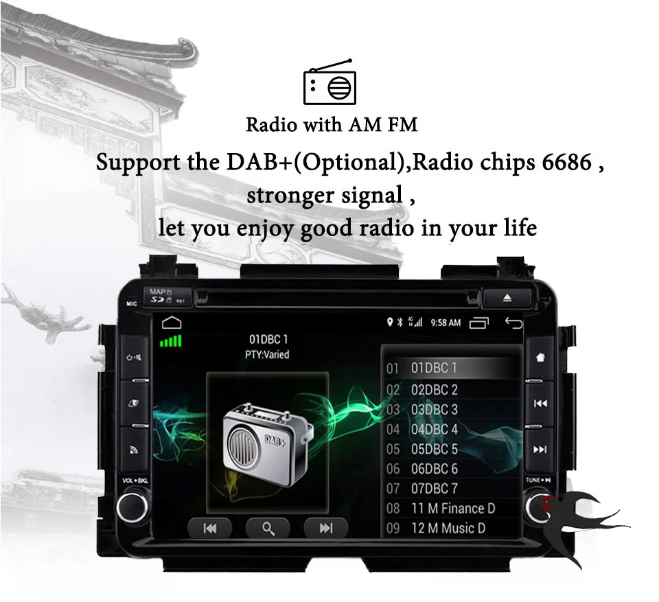 Восьмиядерный Android 9 0 автомобильный Медиа dvd видео плеер gps ГЛОНАСС 3/4g для Honda HRV VEZEL