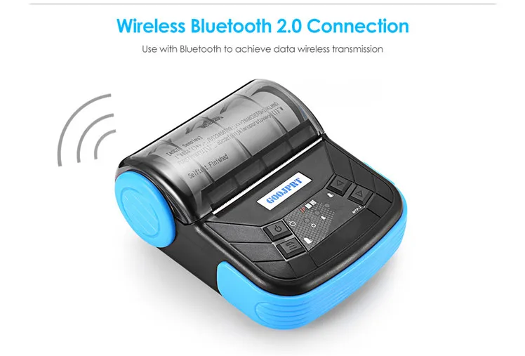 3-дюймовый Портативный мобильного телефона термальный принтер 80 мм Bluetooth