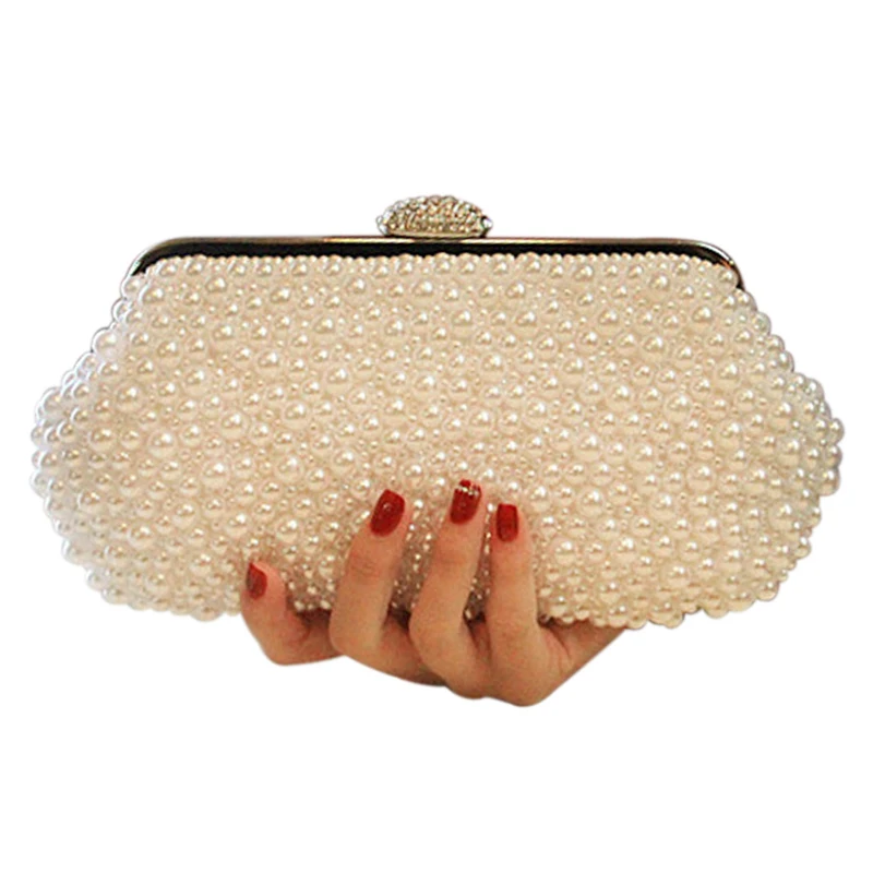 Yingmi В виде ракушки бренд Дизайн ручной работы Вечерние сумки Алмазы Жемчуг