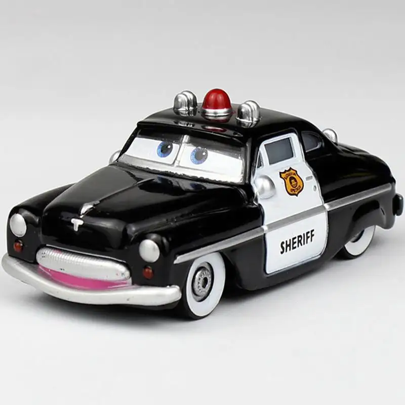 23 black2police car 7 см тачки Дисней Pixar тачки Рамирез Молния Маккуин гоночный семейный литой под давлением игрушечный автомобиль из металлического сплава для детей игрушка подарок для мальчика без пульта дистанционного управления - Цвет: 23 black2police car