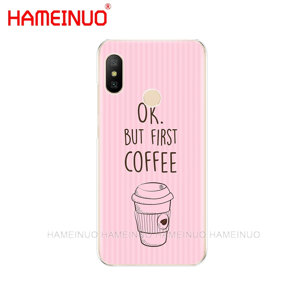Чехол Ok But First Coffee для Xiaomi Mi 8 se A2 lite redmi 6 6a pro note PRO pocophone F1 s2 | Мобильные телефоны и