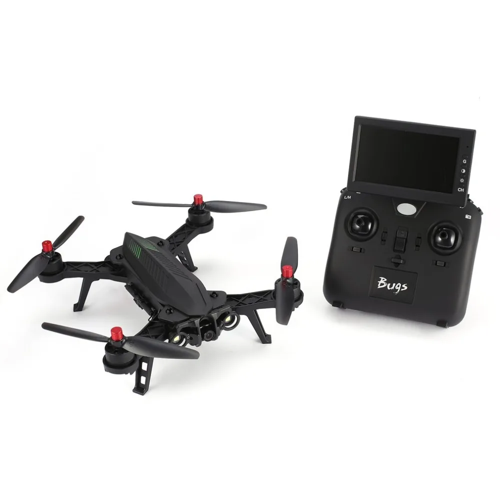 MJX Bugs 6 B6 2 4 ГГц 4CH оси гироскопа RTF Дрон вертолет с HD 720 P 5 8G FPV Камера и 3 &quotЖК дисплей