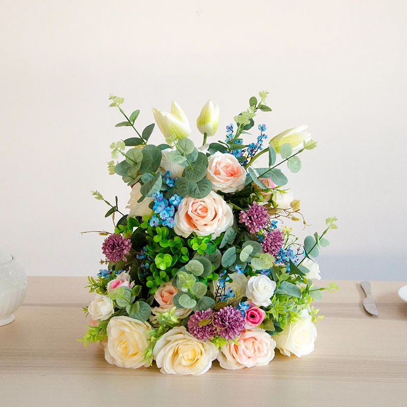 Новый искусственный Шелковый торт DIY основной стол цветок для дома студийной