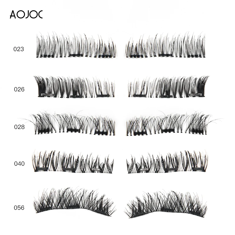 Aojoc магнитные ресницы накладные на магните натуральные длинные многоразовые