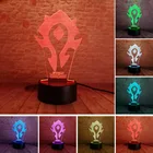 3D иллюзия WOW World of Warcraft племенные знаки 7 цветов Настольный ночсветильник лампа для детей семейный праздник Рождественский подарок