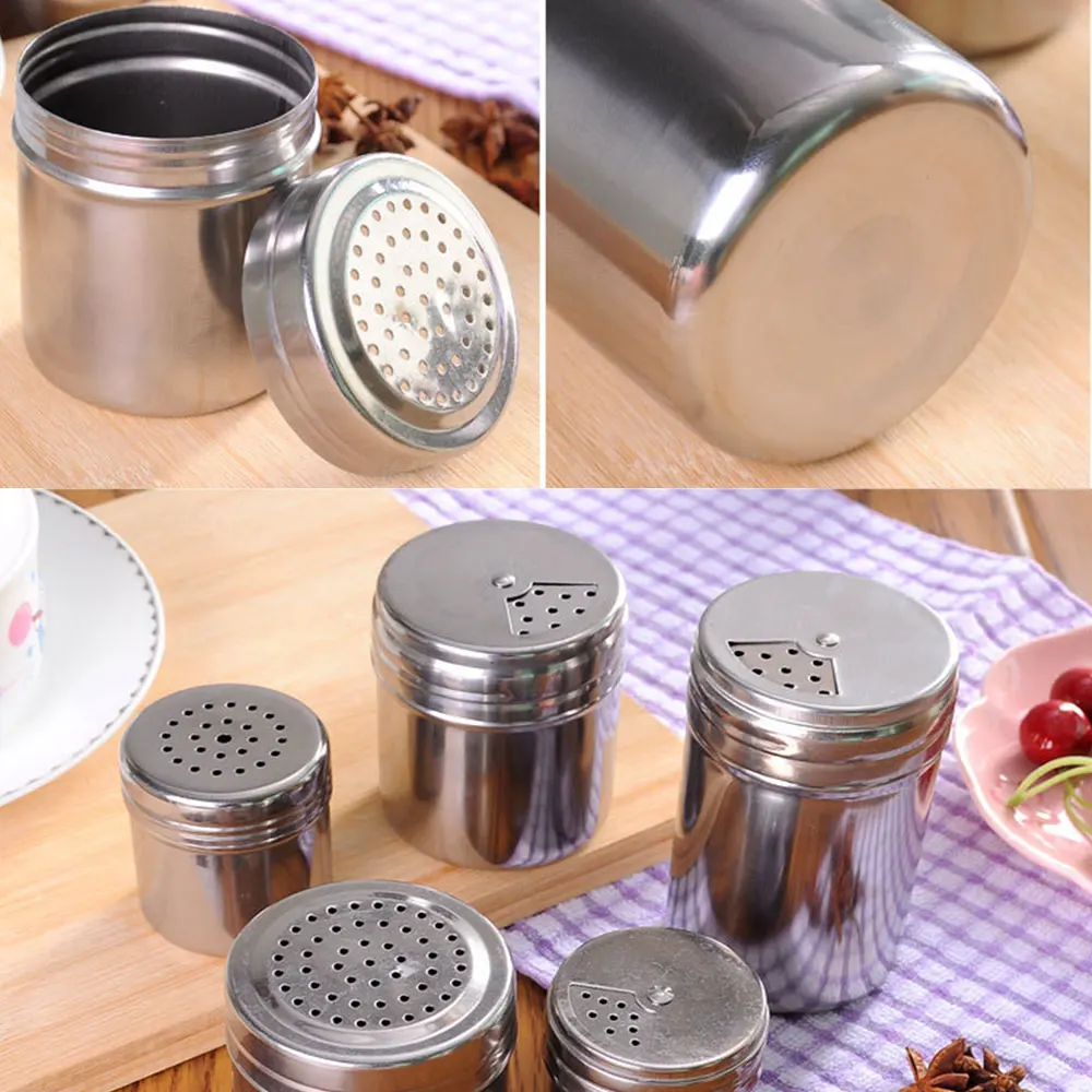 1 шт. вращающиеся ящичек для специй из нержавеющей стали солонка кухонные инструменты контейнер для специй кухонные принадлежности для ресторана
