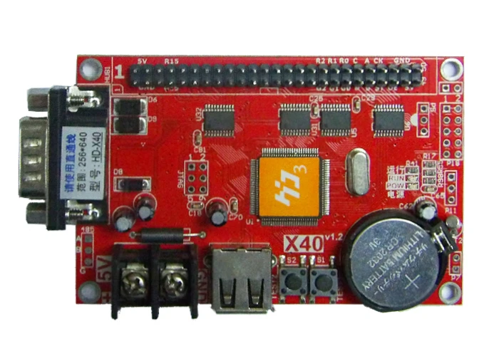 LED контроллер карт для P6 P8 p10 p12 светодиодный модуль знак двери huidu HD-X40 HD-U64 256*512