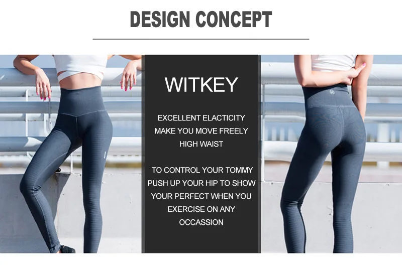 Witkey Yogo Брюки женские Леггинсы для йоги с высокой талией пуш-ап спортивные Леггинсы Светоотражающие колготки для бега женские леггинсы для фитнеса и тренировок
