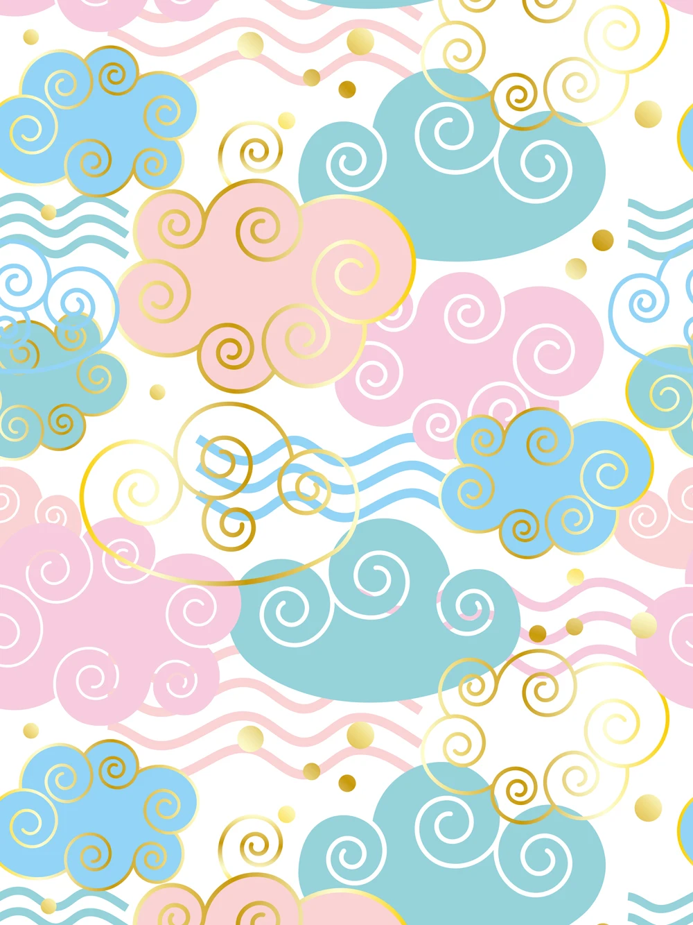 Фотографический фон HUAYI с розовыми облаками для фотосъемки Новорожденный