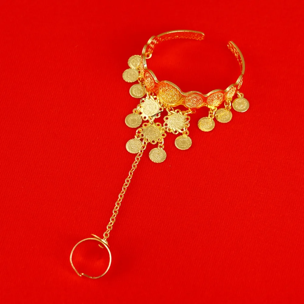 Для малышей и детей постарше Детские монета браслет Ислам мусульмане арабы