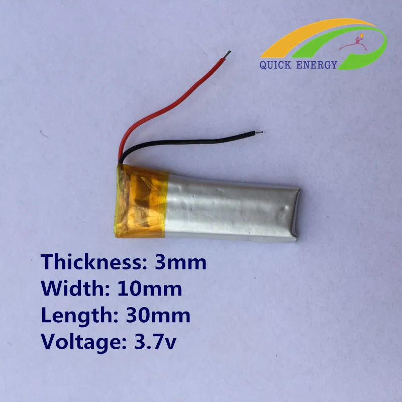 301030 3.7v 100mah po battery | Электроника
