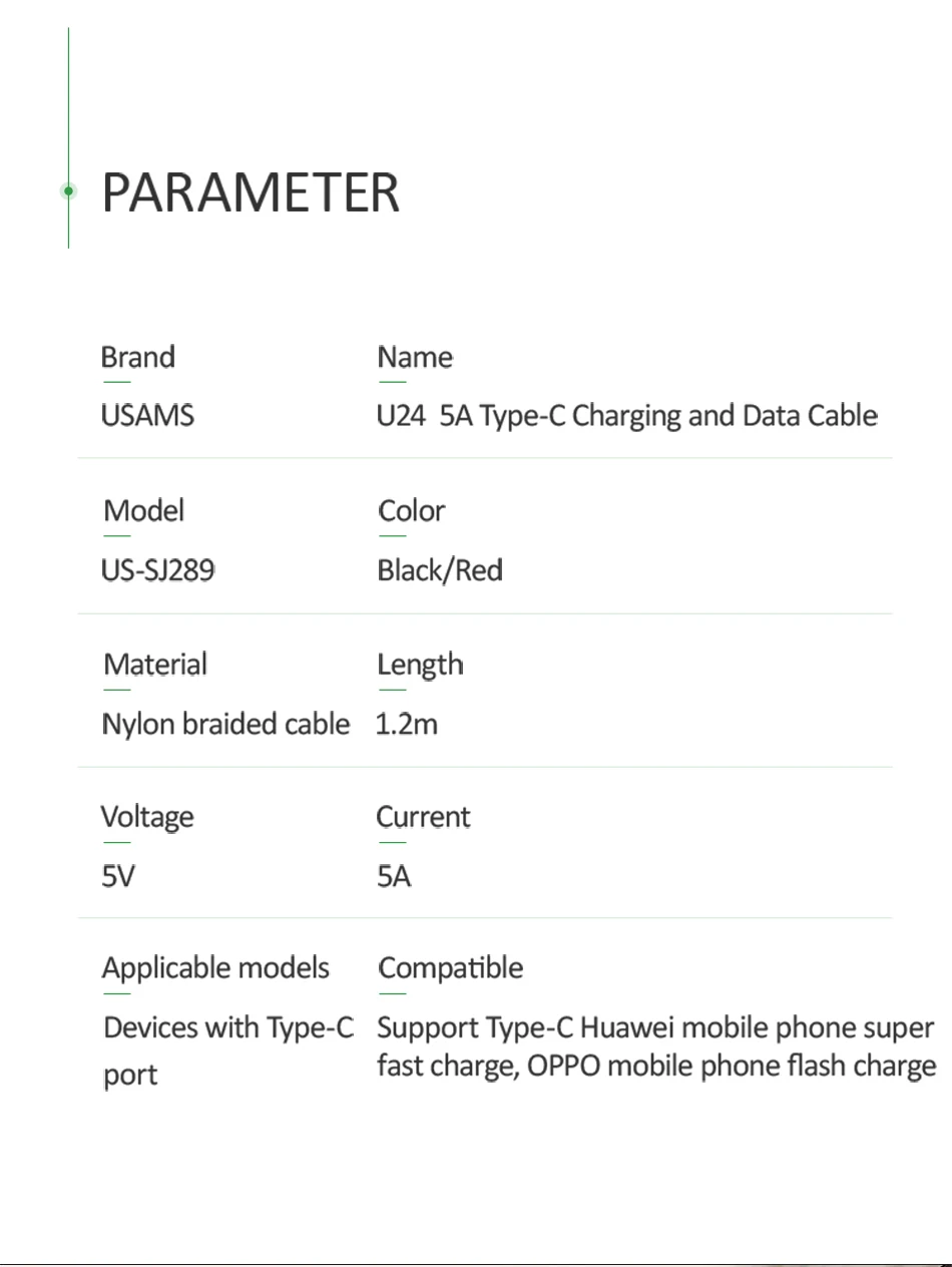 USAMS 5A кабель для быстрой зарядки type-C для huawei OPPO QC3.0 USB C кабель для передачи данных плетеный кабель для быстрой зарядки USB для samsung LG