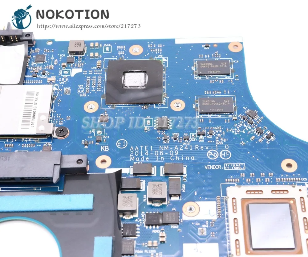 Verkauf NOKOTION 04X5633 AATE1 NM-A241 MAIN BOARD Für Lenovo Thinkpad E555 Laptop Motherboard A10-7300 CPU DDR3