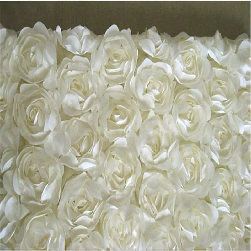 3D Красный Черный Белый атласная Розетка кружевная ткань для свадебной