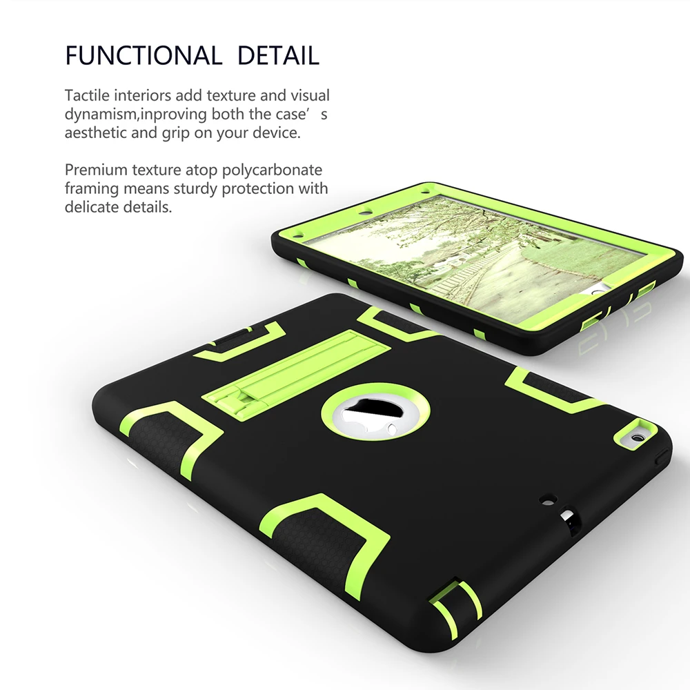 Stand TPU Case For iPad 9.7 2017/2018 Cover Heavy Duty Hybrid Silicon Rugged Armor Shockproof Hard Apple iPad9.7 | Компьютеры и офис