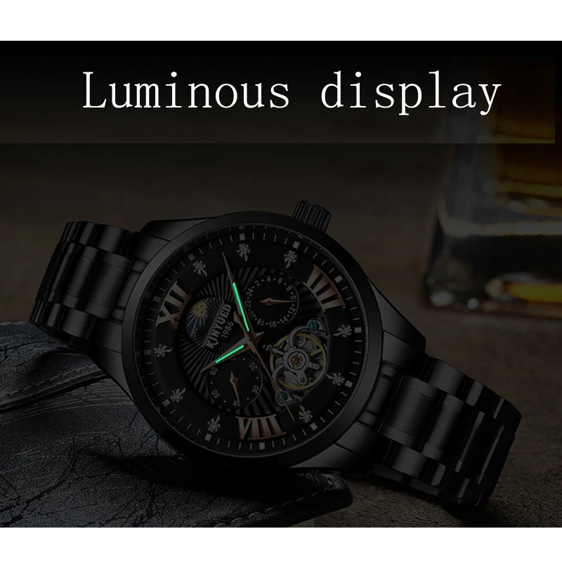 

Relogio Masculino Mens Watches Top Brand Luxury Automatic Mechanical Watch Men Full Steel Business Waterproof Sport Watches 2019