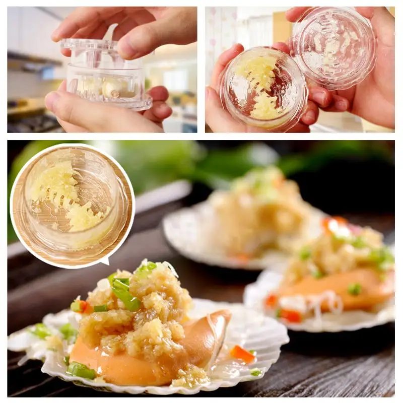 Пластиковый чесночный пресс нож дробилка для кухни полезный инструмент