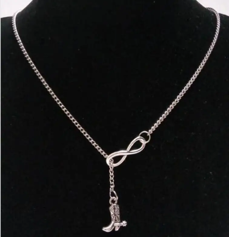 Новые модные подвески в виде небольших ковбойских сапог Infinity винтажные Подвески