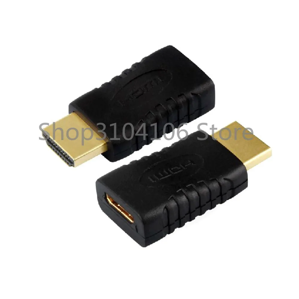 Позолоченный HDMI совместимый штекер мини гнездовой разъем HD ТВ конвертер адаптер