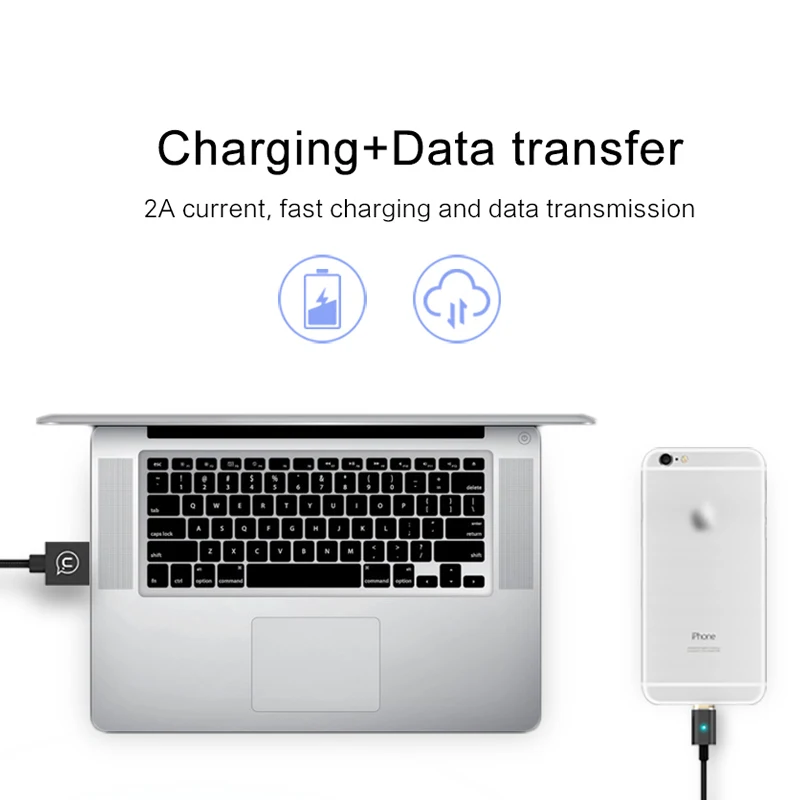 Магнитный кабель USAMS для USB Type c золотого цвета 1 2 м а/5 В нейлоновый зарядный