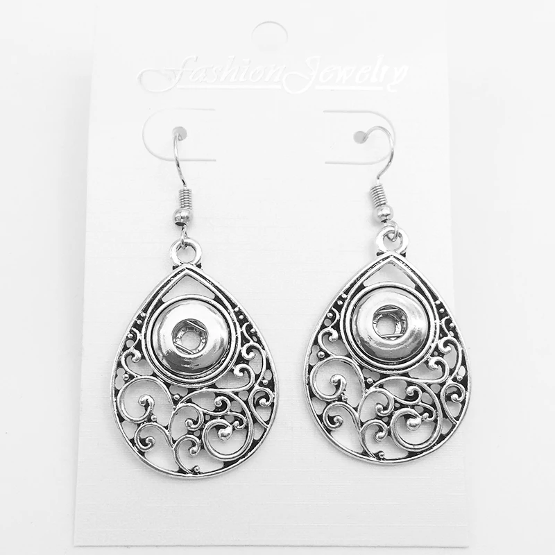 XH622 новые кнопки серьга в виде ожерелье (fit 12 мм снимки)|snap button earrings|snap earringsearring snap |