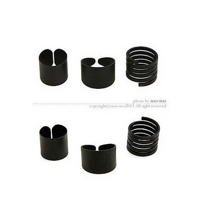 2016 New Fashion Black Opening Ring 3 Rings/Set High Quality Midi Mid Finger Knuckle Set for Women | Украшения и аксессуары