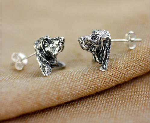 Оптовая продажа ретро серьги в виде таксы искусственных животных|earring men|earring